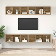 Set mobile TV 4 pcs Rovere artigianale 37 x 37 x 107 cm