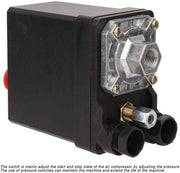 Drukschakelaar 380V - Verticale Drukschakelaar di Alta Qualità - Adatta per compressore d'aria - Pressione di lavoro 75/175 psi - Lunga durata - Prestazioni stabili - Regolatore di Pressione