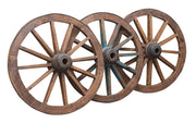 Biscottini RUOTA CARRO ANTICA L117XPR36XH117 CM RESTAURATA molto robusta perfettamente