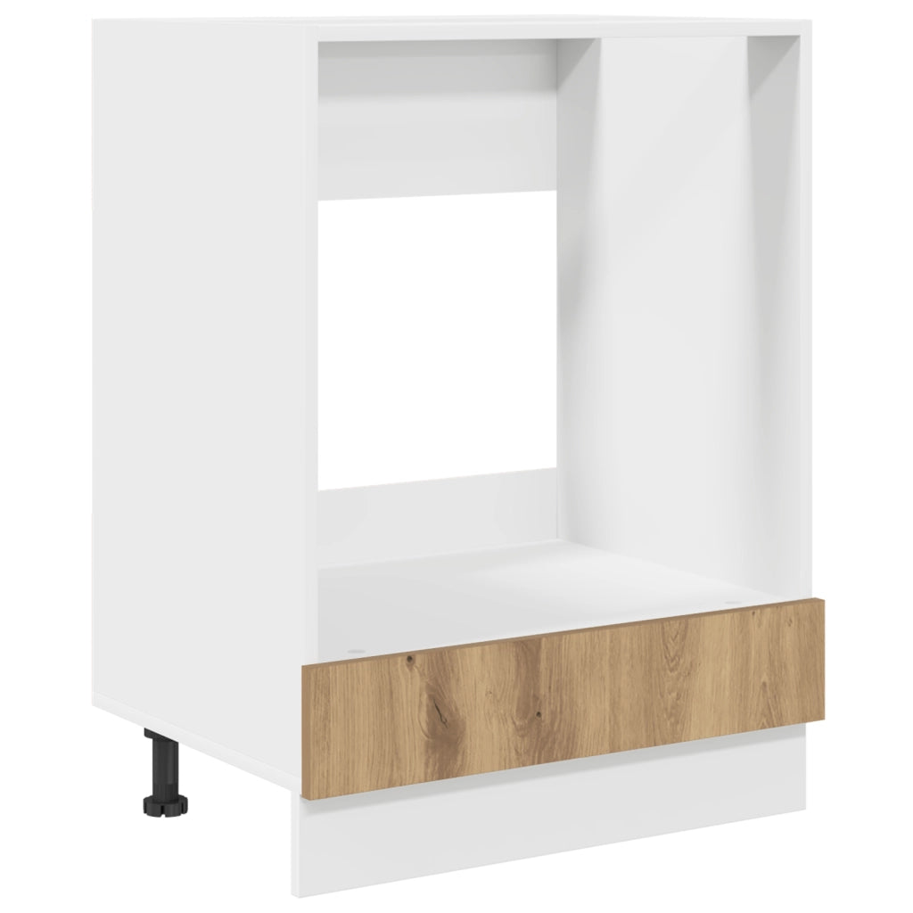Armadio forno in rovere artigianale 60x46x81.5 cm in legno ingegnerizzato