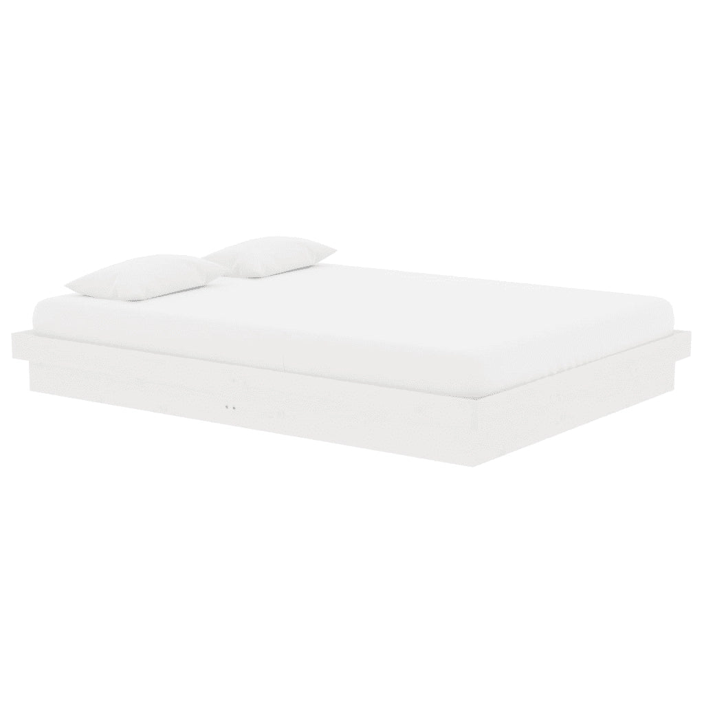 Giroletto-Struttura Letto Bianco in Legno Massello 135x190 cm Double 162751
