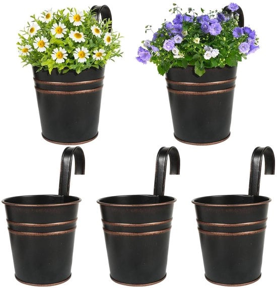 Vaso di Fiori Appeso - Stile Vintage - Materiale di Alta Qualità Acciaio - 1 Unita