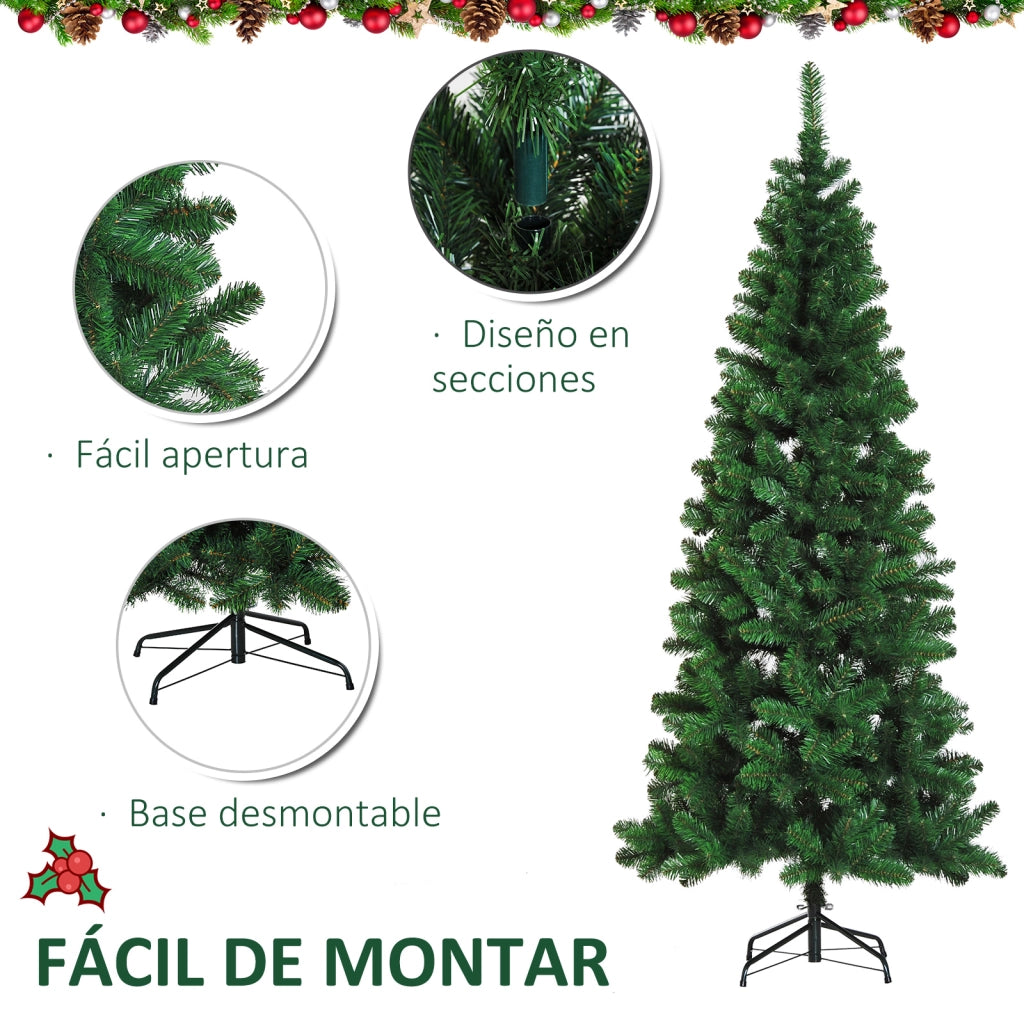 Albero di Natale Artificiale ¨C zephmum ¨C Verde 210 cm 631 Punte