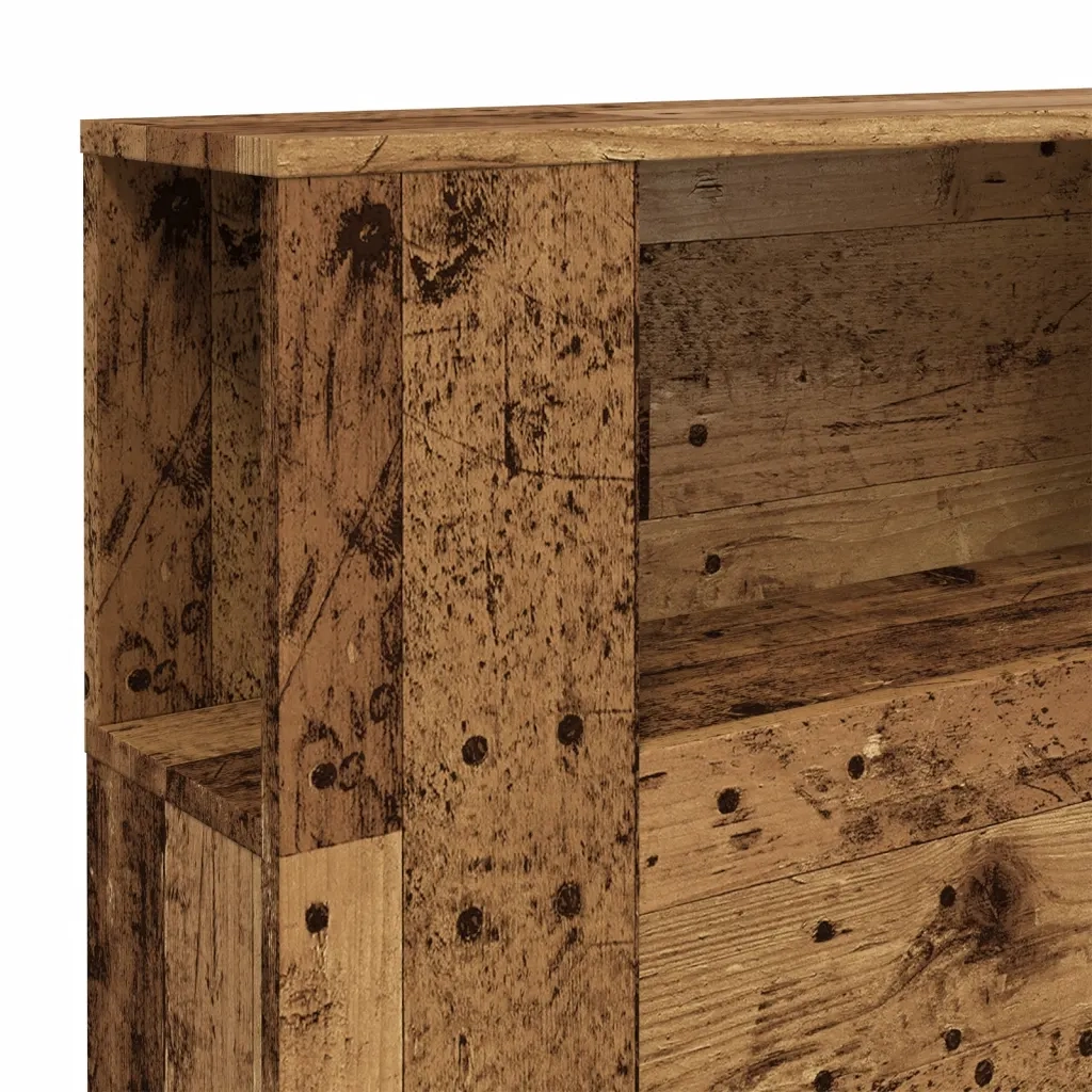Testiera Contenitore-Testata contenitore Legno Antico 200x18,5x102,5cm Truciolato