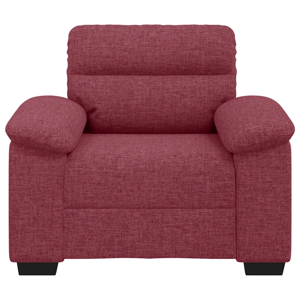 Poltrona Rosso Vino 60 cm in Tessuto