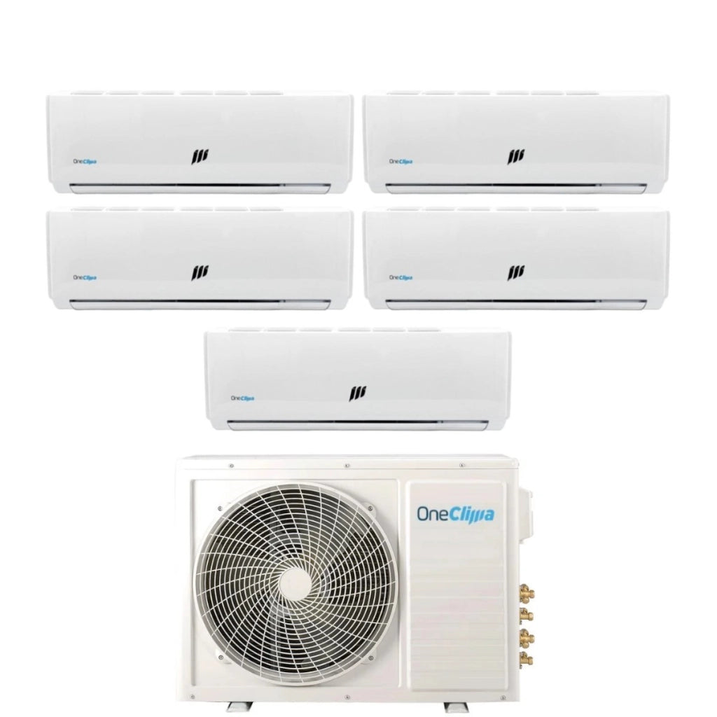 Condizionatore OneClima Penta Split Inverter serie PRO 9+9+9+9+12 con MLT42x5/Y24 R-32 Wi-Fi Optional 9000+9000+9000+9000+12000