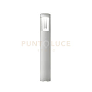 GES481- PALETTO GRIGIO METALLIZZATO 1 LUCE ATTACCO GX53 IP54 H.80CM