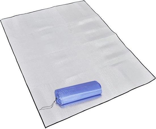 Mat di isolamento in foglio di alluminio 200 x 150 cm - isolante termico - compatta luce - per camping yoga sport