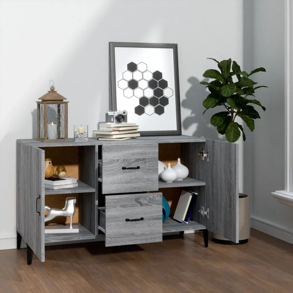 Credenza Grigio Sonoma 100x36x60 cm in Legno Multistrato 817469