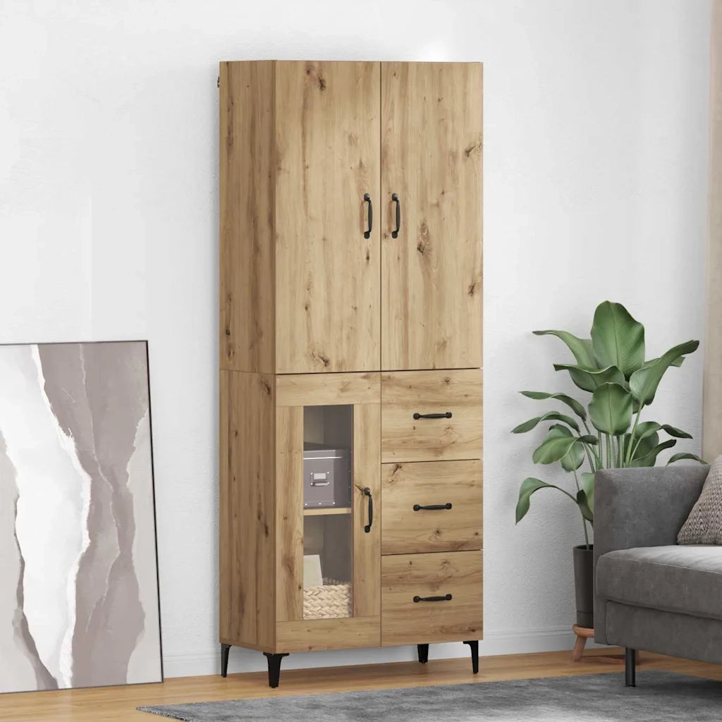 Credenza con cassetto Rovere artigianale 69,5 x 34 x 180 cm 3416012
