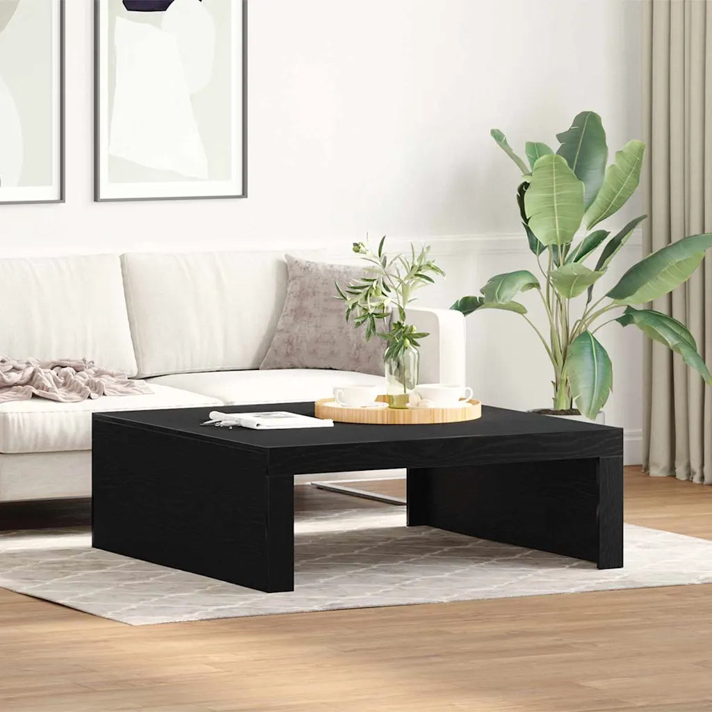 Tavolino da salotto Rovere Nero 100 x 100 x 35 cm 862678