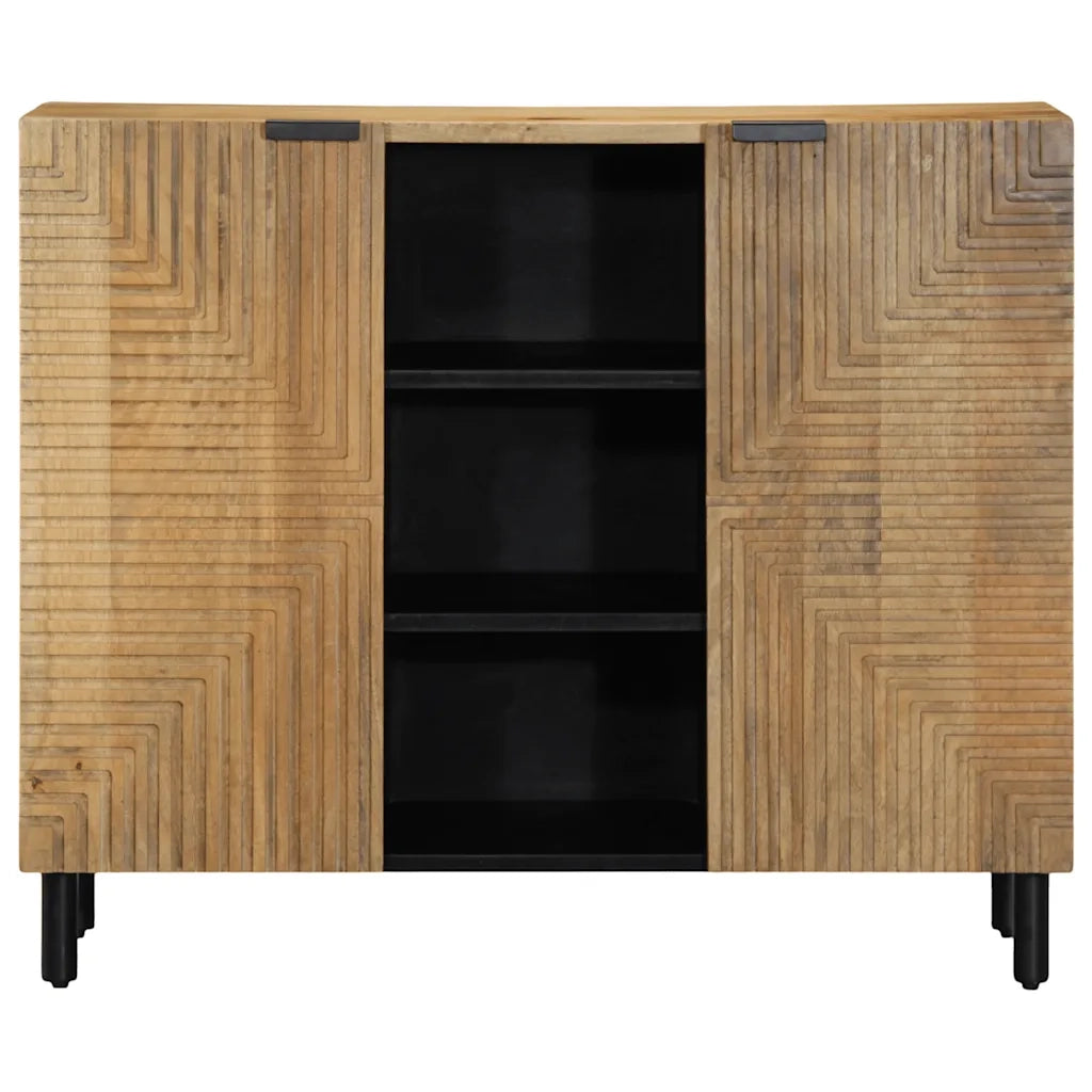 Credenza Marrone 90x33x75 cm in Legno Massello di Mango 4017748