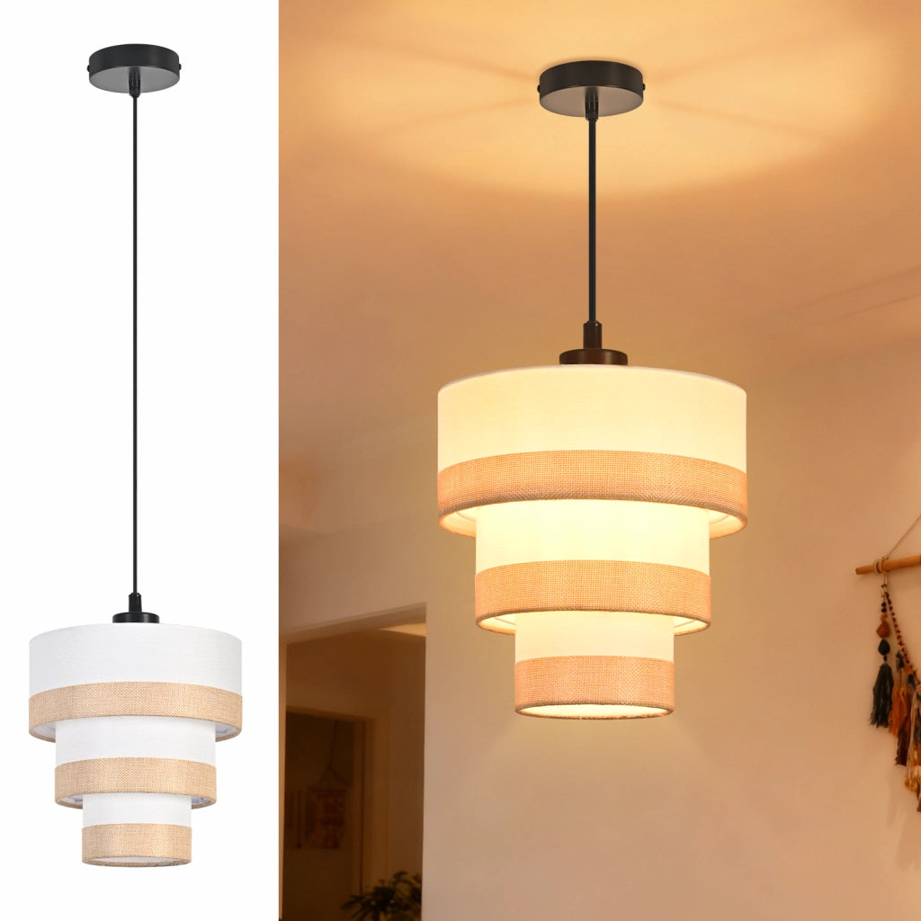 Lampada a sospensione ZMH vintage E27 per sala da pranzo (lampadina non inclusa)