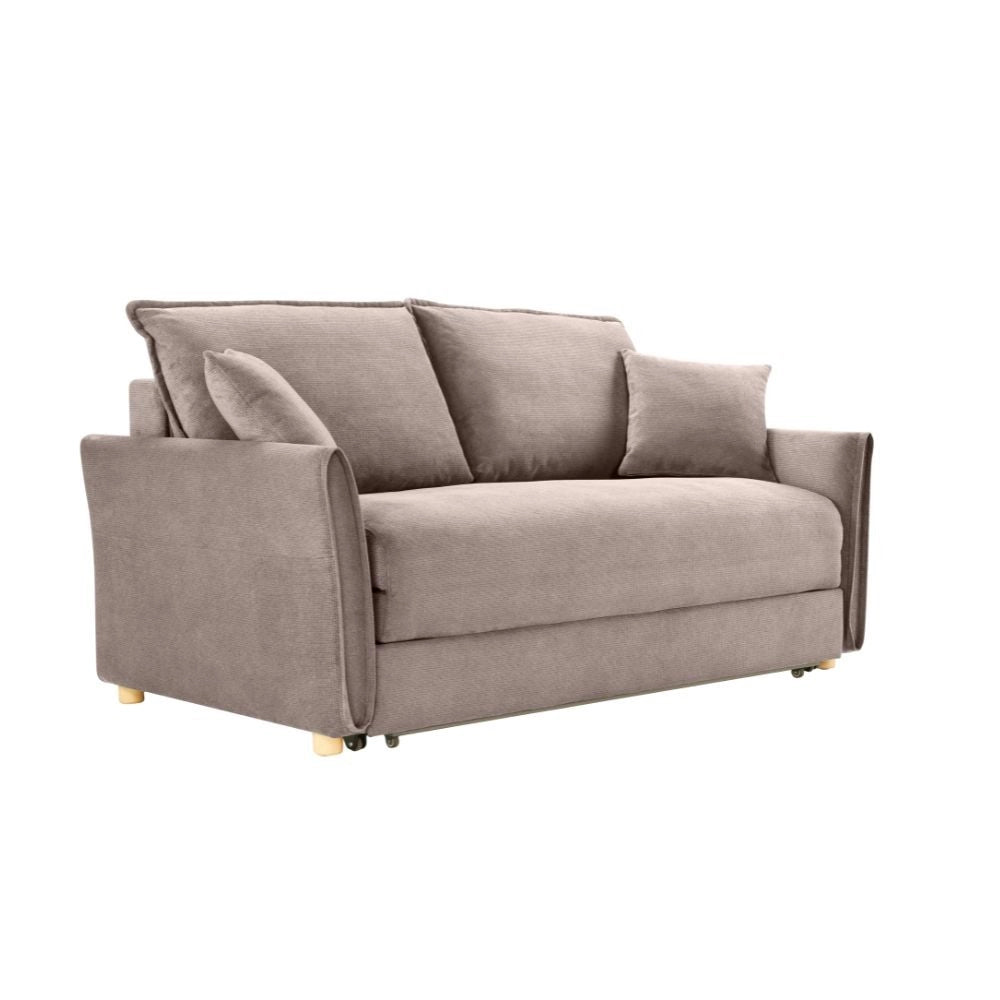 Divano Letto Cassie 3 posti tessuto tortora 176x93x97H: Stile, Comfort e Funzionalità