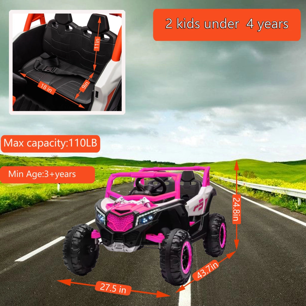 Auto elettrica per bambini 2 posti 4x4 con telecomando ¨C zephmum ¨C 12V