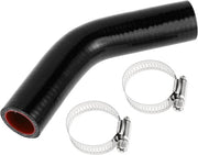Siliconica per raffreddamento - 25 mm diametro interno - 90 mm lunghezza - 45 gradi - Nero/Rosso - Resistente a elevate temperature - Slang in silicone