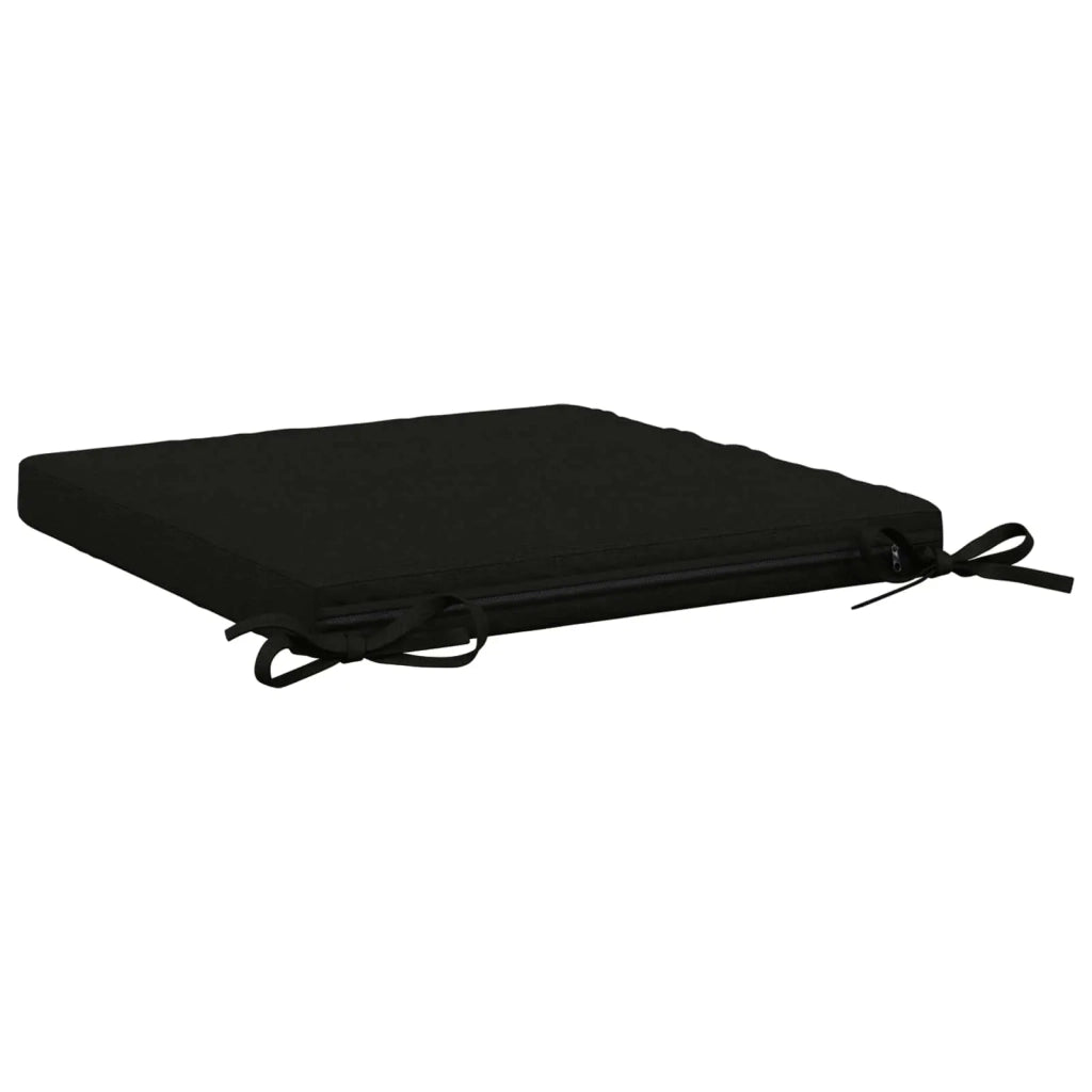 Cuscini per Sedia in 4 Pezzi SOEST 4 pz 100% Poliestere Nero 944447
