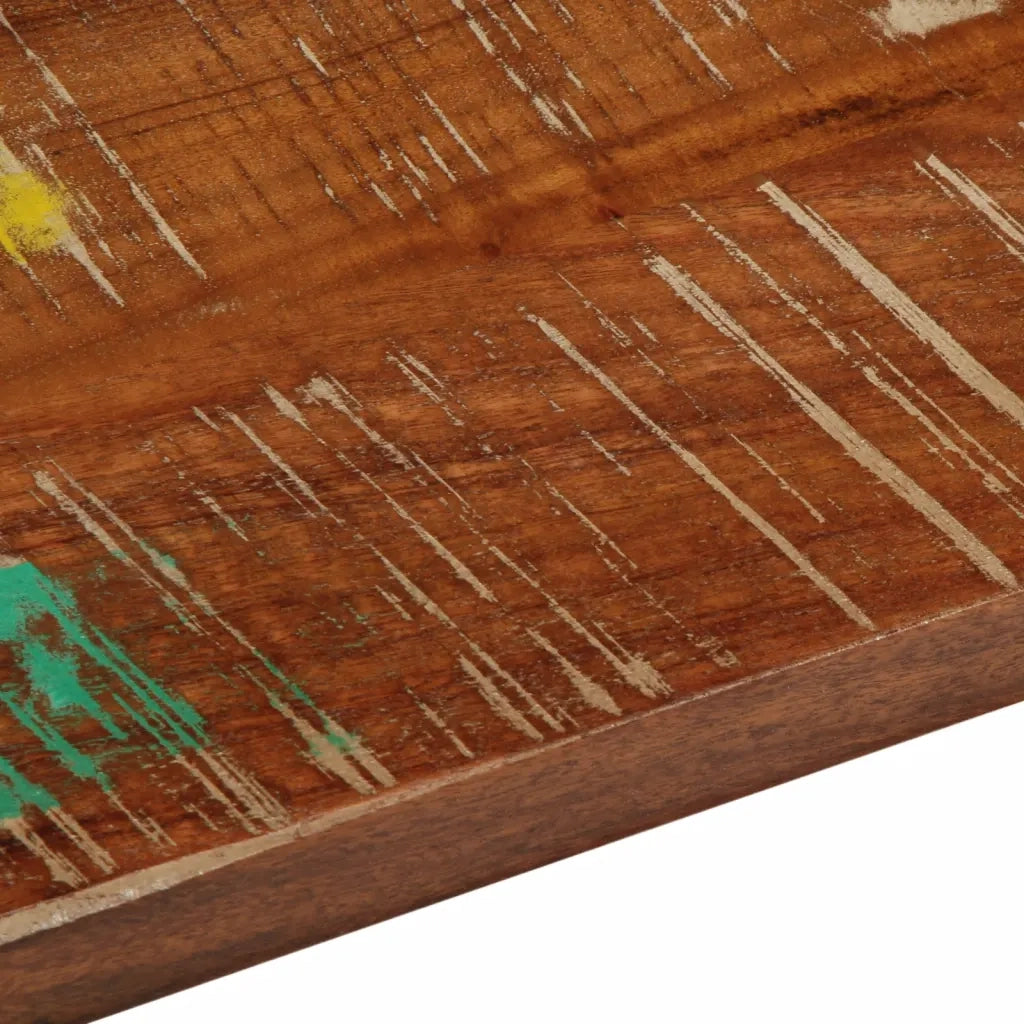 Piano Tavolo 60x50x3,8 cm Rettangolare in Massello di Recupero