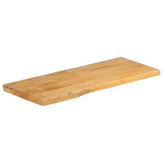 Piano Tavolo 90x40x2,5 cm Bordi Vivi in Legno Massello di Mango 370707
