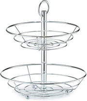 Frusta da frutta - Metallo argentato - 1 pezzo - 26 x 29 x 35 cm