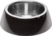 Dispenser Cibo e Acqua per Animali 0,5 L 17,1 Cm in Acciaio Nero