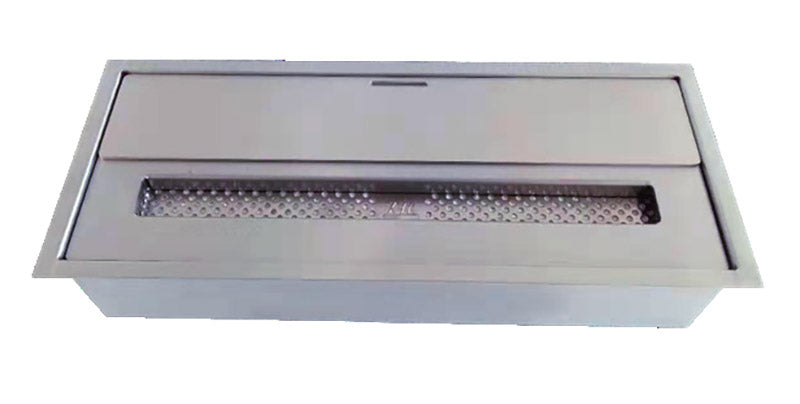 Bruciatore a Bioetanolo per Camini 45,7x18,7x9,5 cm 3,5L in Acciaio Inox