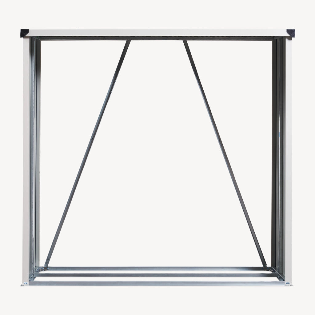 Portalegna Kalmar da Esterno con Tettuccio 158 x 47 x 152 cm Antracite casa.pro