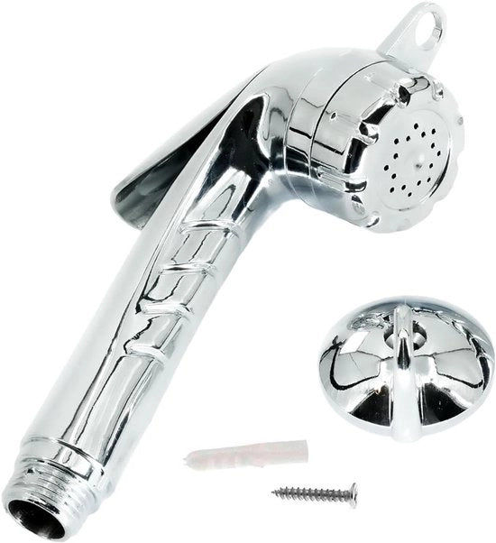 Maniglione con finitura cromata e capocchia in ABS 1/2'' - Inclusa chiave di avvio/stop pratico per toilette da campeggio.