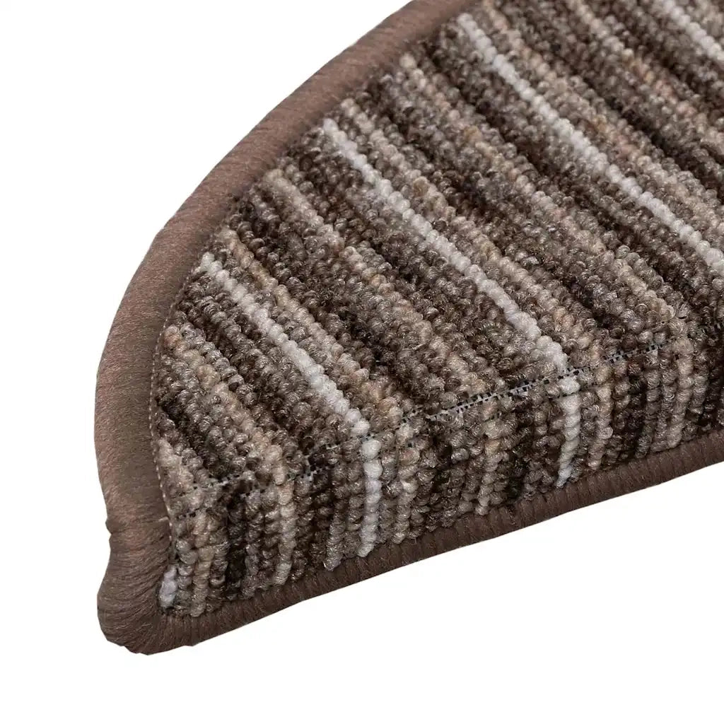 Tappetini per scale autoadesivi 15 pcs Marrone 56 x 17 x 3 cm
