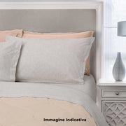 Set Lenzuola Cotone Singolo Sopra Sotto con Angoli e Federe Cober Burbon Grigio