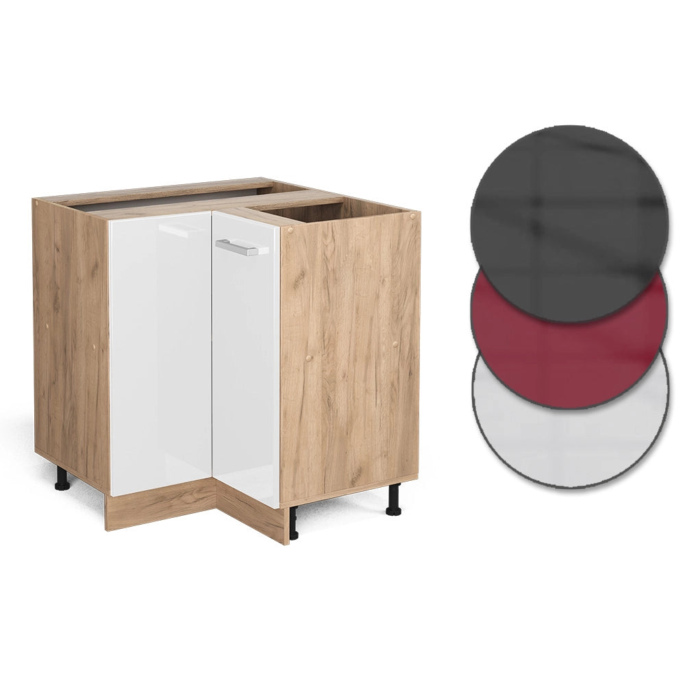 Vicco Mobile ad angolo cucina Bianco lucido 75.6 cm PL Marmo