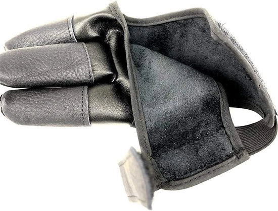 Fusto per Tiro con l'Arco a Tre Dita Allecto Plus | Manopole in Pelle | Arco Lungo Tradizionale