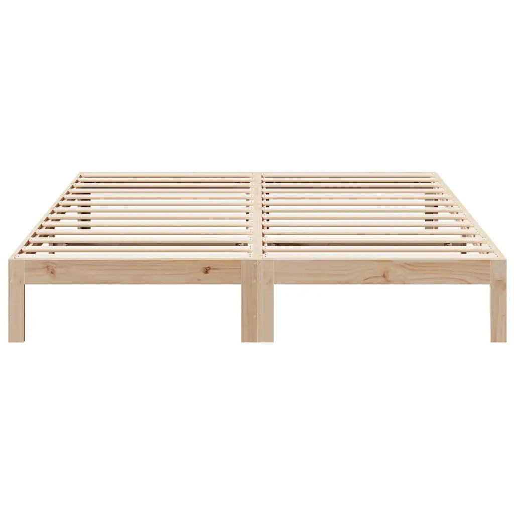 Giroletto senza Materasso-Struttura Letto 160x200 cm in Legno Massello di Pino 922750
