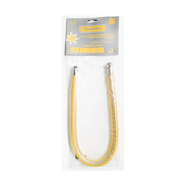 Tubo flessibile gas cucina CE 1250mm 1/2" EN 14800 UNIRING F/F CE EN 14800 L 125 cm