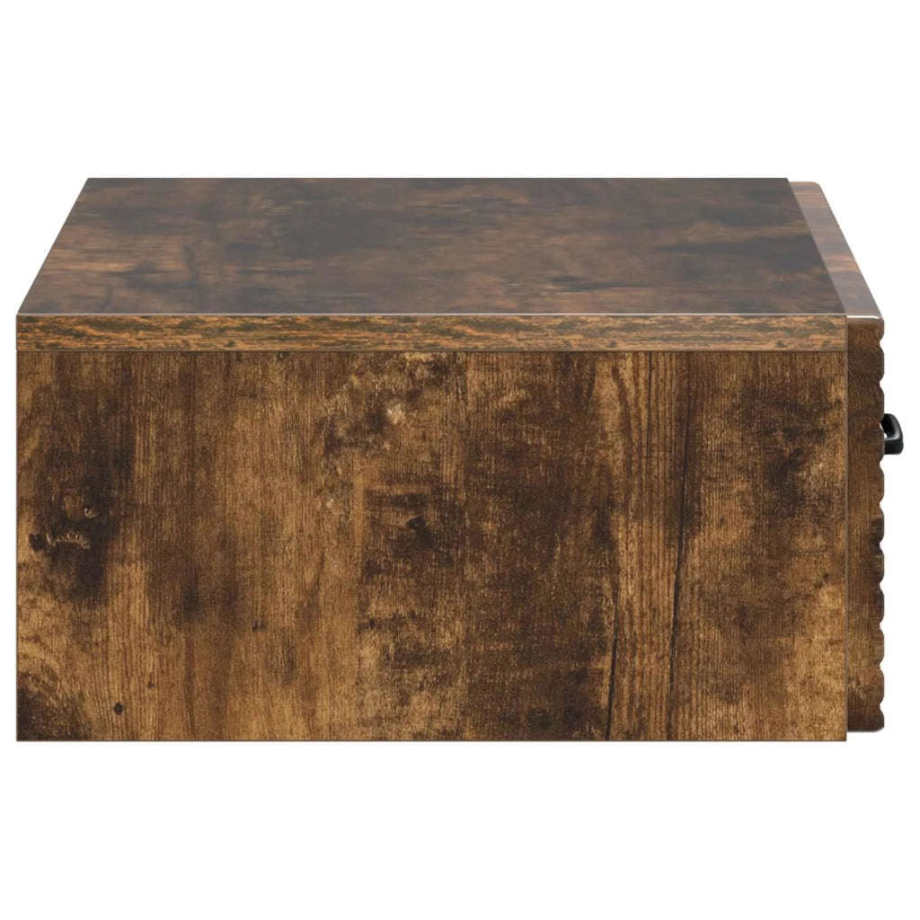 Tavolino da Parete Laterale Rovere Fumo 59 x 34,5 x 17 cm 898660