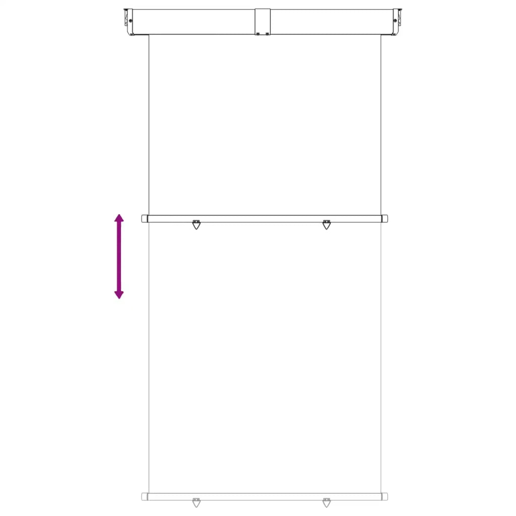 Tenda laterale per balcone 100% poliestere ferro acciaio 42035267
