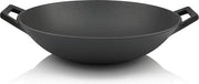 Wok in Acciaio Inox 35,5 cm - Ideale per Induzione e Barbecue