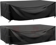 Copertura per mobili da giardino, Telaio di copertura per mobili da giardino Impermeabile al water, Impermeabile al vento, Antiradiazione UV, Stoffa impermeabile all'acqua, Stoffa Oxford, per tavoli da giardino, set di mobili da giardino - 230x165x80cm