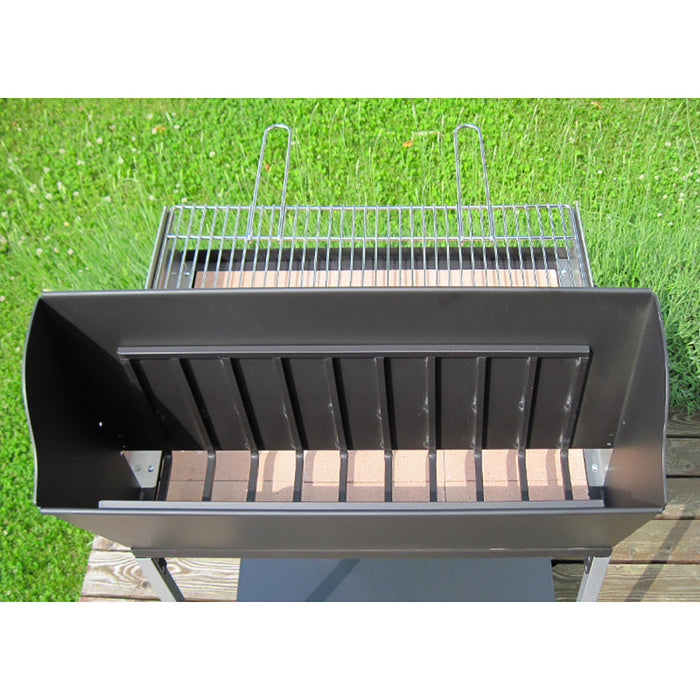Barbecue a Legna con Griglia in Ferro Cromato Famur BK 8 Eco