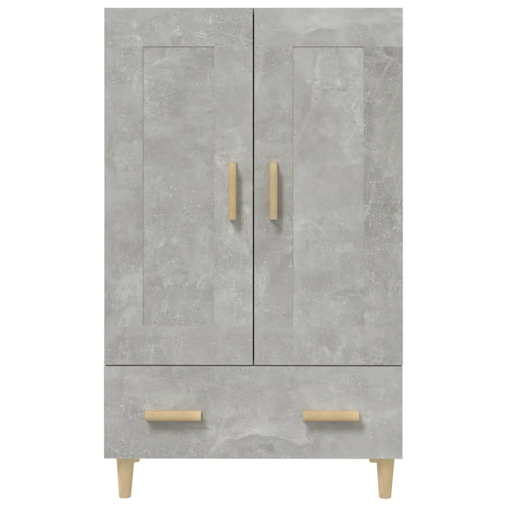 Credenza | Madia | Buffet da pranzo | Armadio da pranzo Grigio Cemento 70x31x115 cm in Legno Multistrato