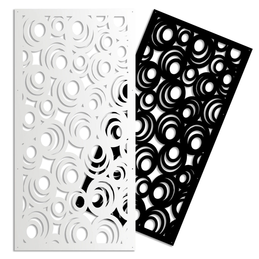 MICKEY - Pannello in PVC traforato - Parasole Misura: 98x198 cm, Colore: bianco