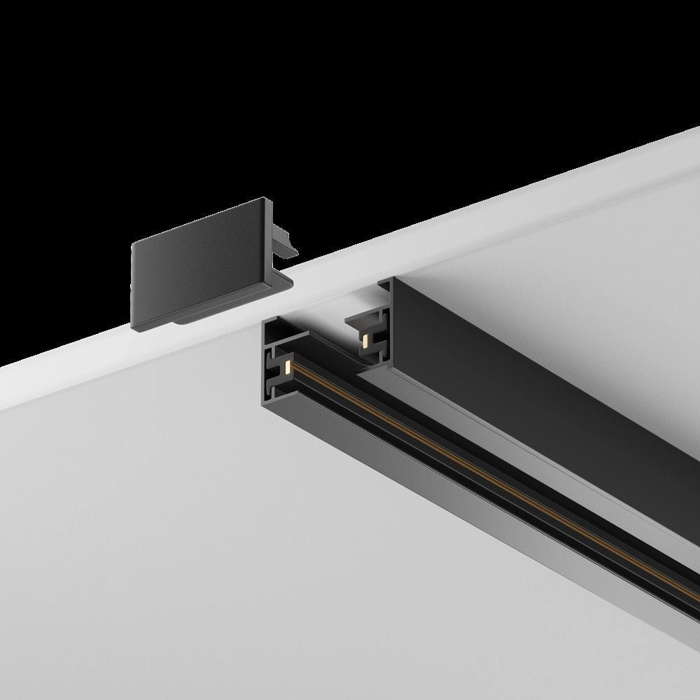 Binario Busbar Trunkings Unity In Alluminio Nero 2 Metri