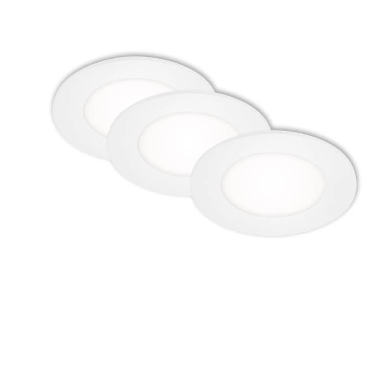 Apparecchio da incasso LED 8,6 cm 3x3W 350lm bianco