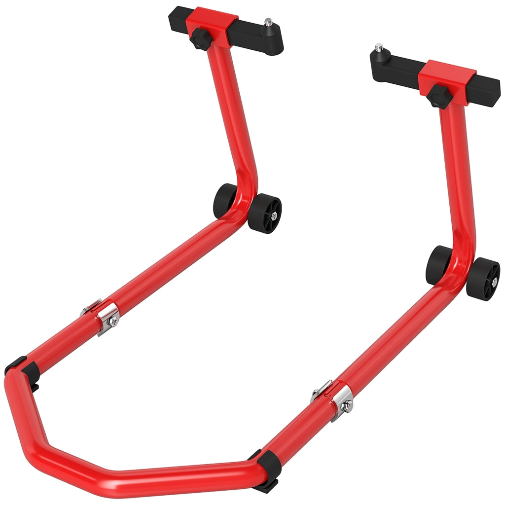 Supporto Ruota Moto Anteriore e Posteriore ¨C zephmum ¨C Convertibile, Carico 390 kg con Adattatori a U e L