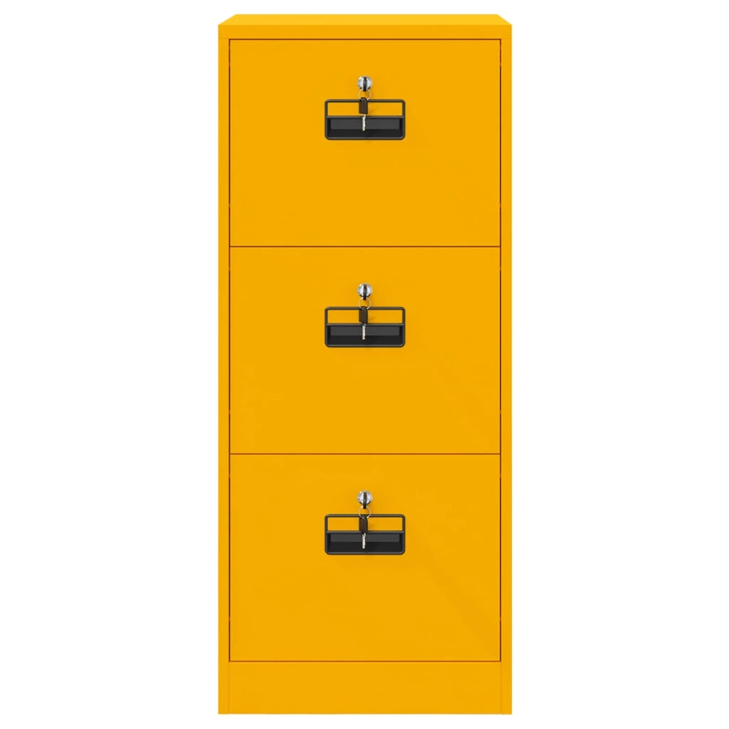 Armadio per File Geometrico Giallo senape 45,5 x 42 x 106,5 cm