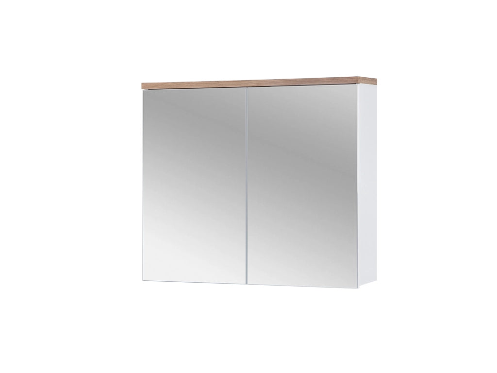 Mobile con specchio 80 cm 2 ante Bali White 80 x 70 x 20 cm