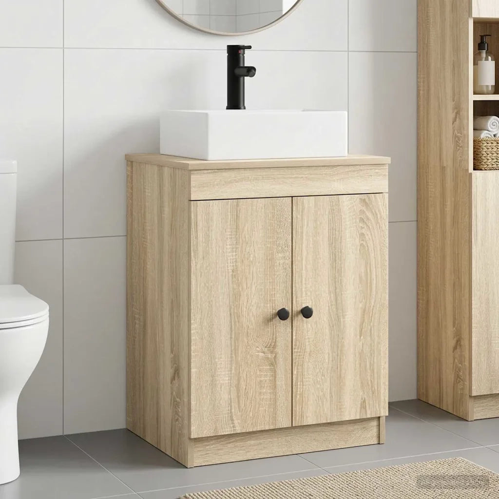 Set di mobili per il bagno Rovere Sonoma Legno ingegnerizzato 3404252