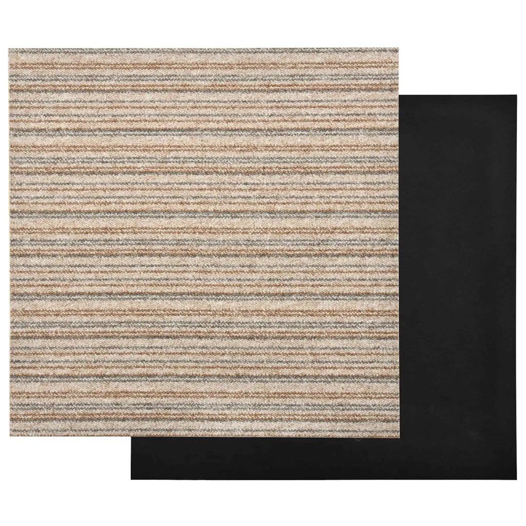 Tappeto 20 pcs Beige Striato 50 x 50 cm 100% Polipropilene 42046754