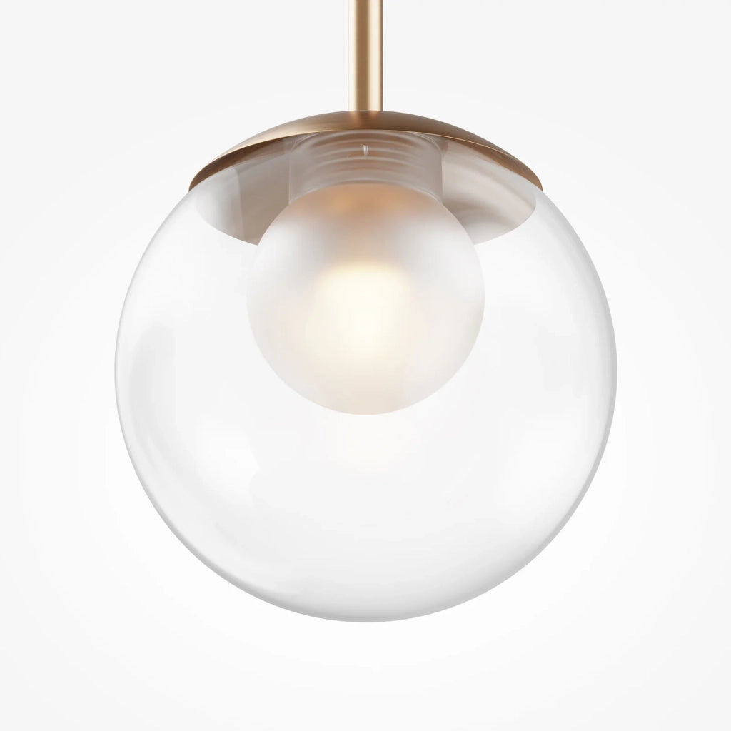Lampadario A Sospensione Moderno Basic Form Luce G9 20W Metallo Oro Ip20