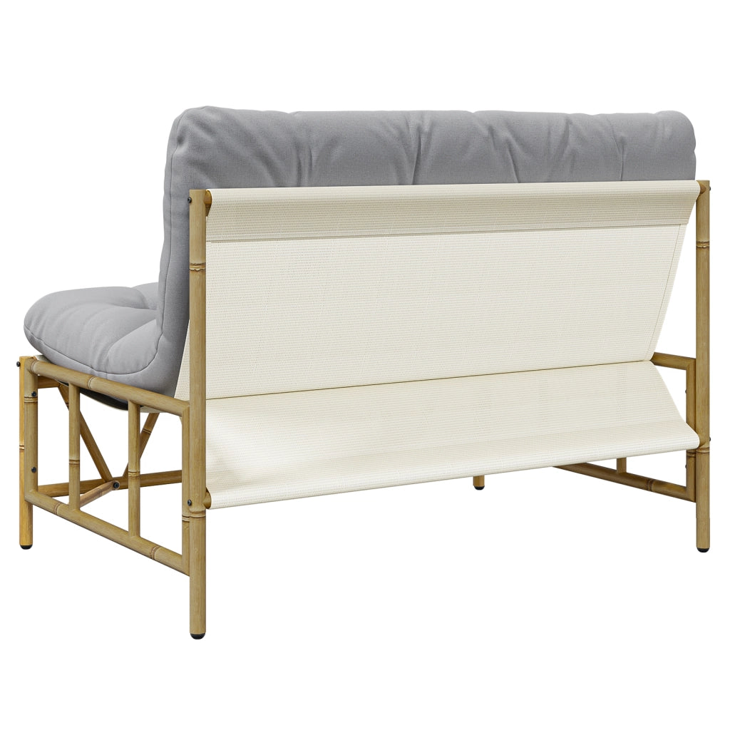 Panca da giardino con cuscino 110x80x71 cm acciaio